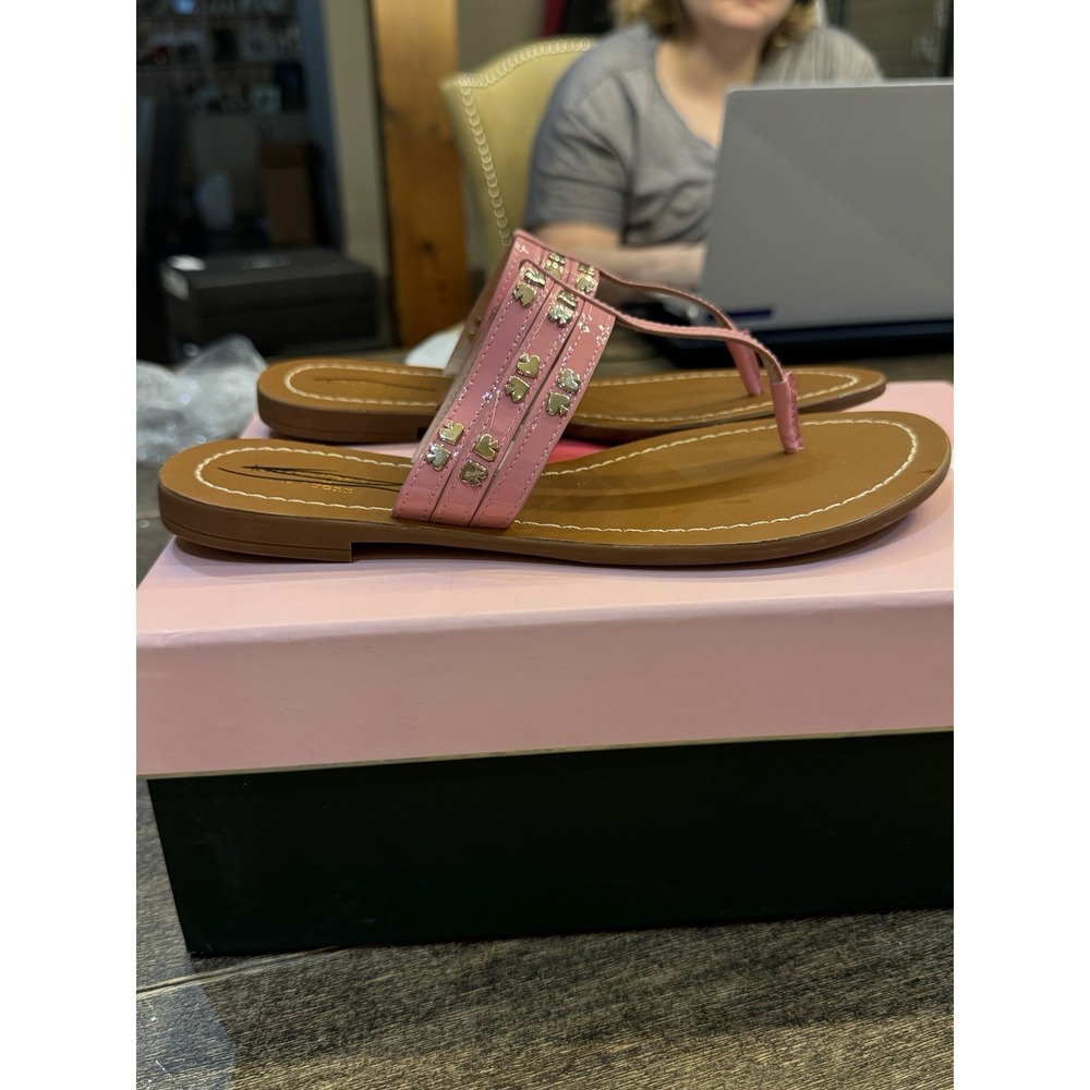 Kate Spade New York 254463 Womens Carol Thong Sandal Pink‎ Size 6.5 - Picture 3 of 9